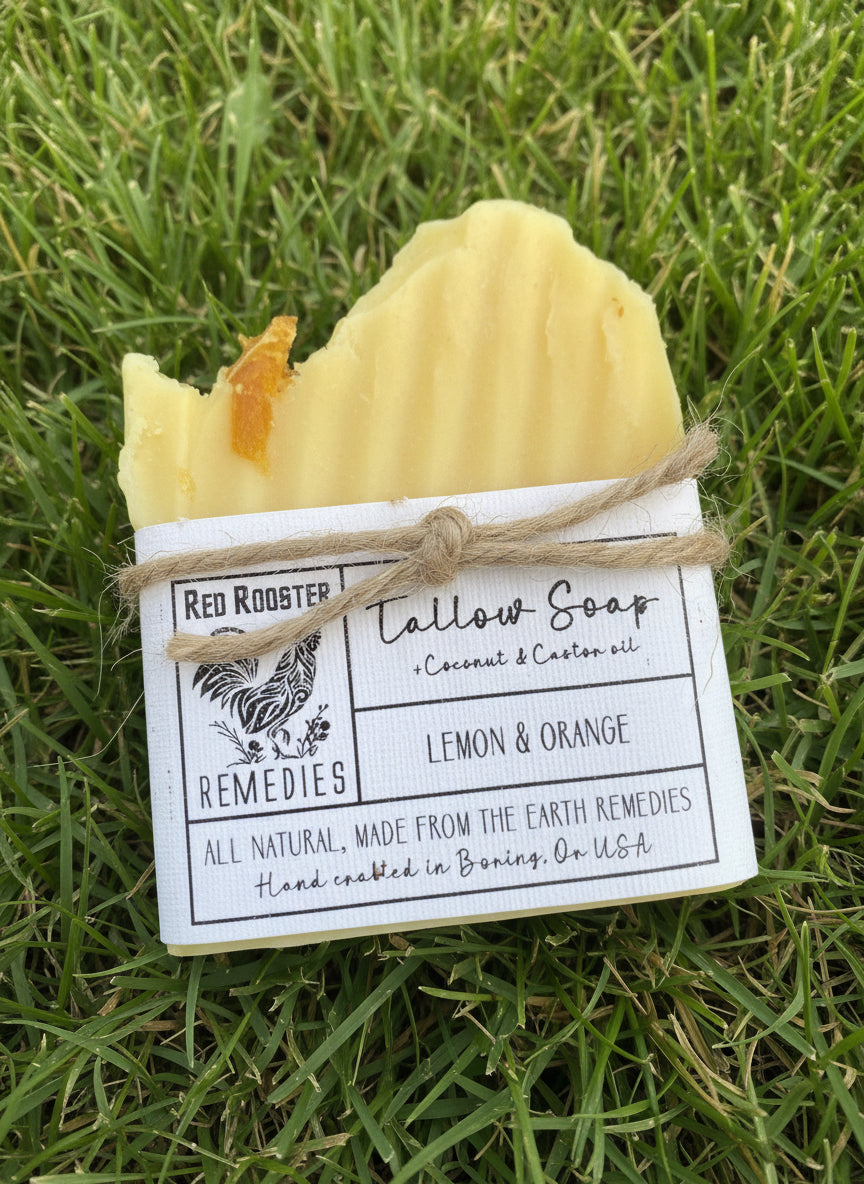 Organic Tallow Soap with Castor + Coconut Oil