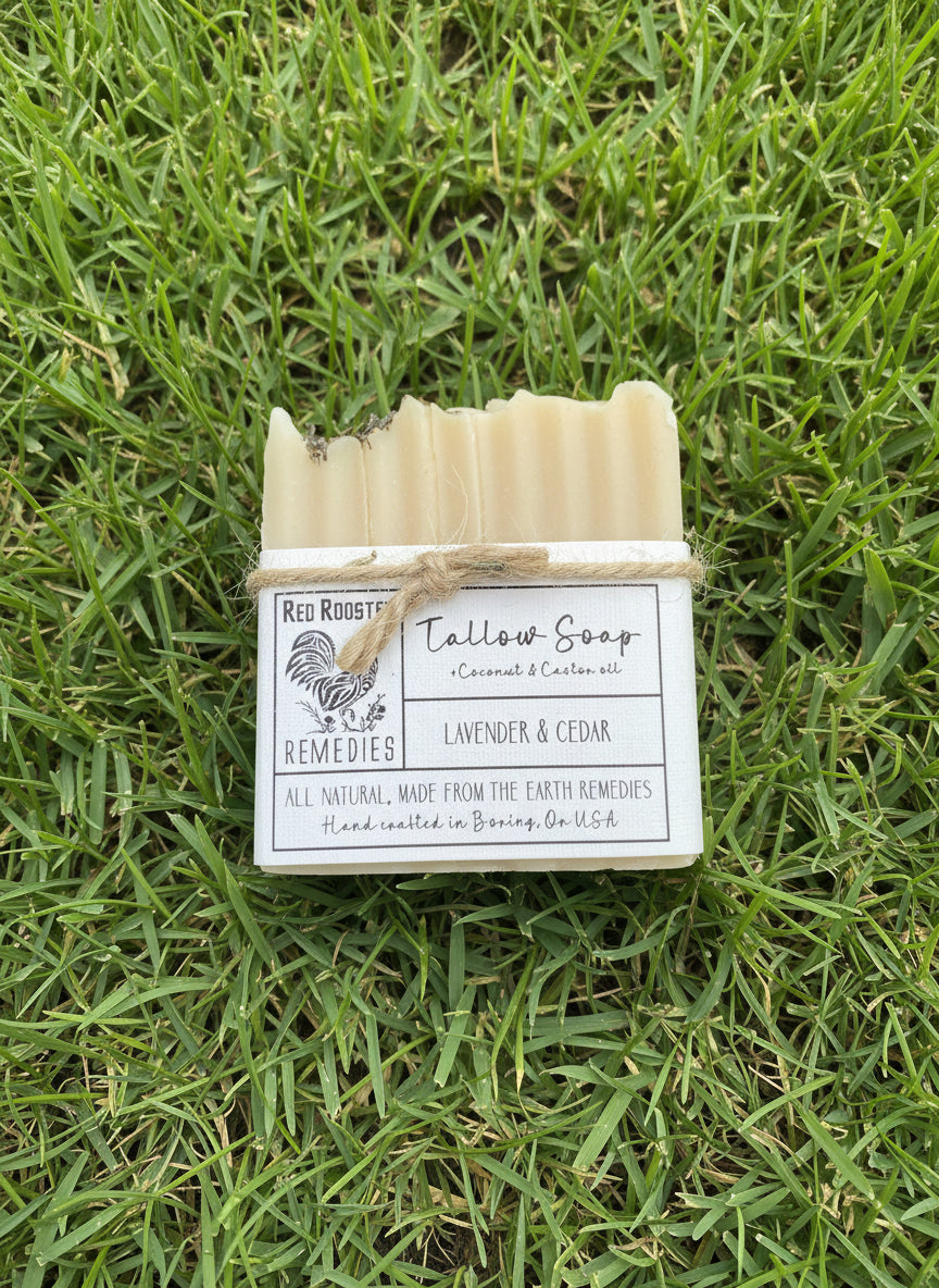 Organic Tallow Soap with Castor + Coconut Oil