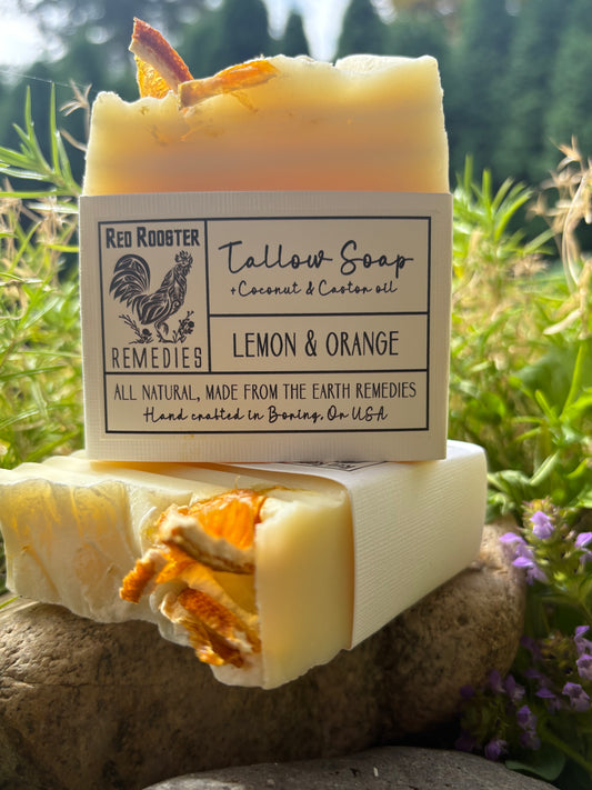 Organic Tallow Soap with Castor + Coconut Oil